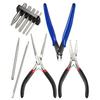 Набор инструментов для сборки металлических моделей, 10 шт./набор, Инструменты для загиба кромок и создания цилиндрических форм, Вспомогательные инструменты для гибки для DIY 3D пазлов-конструкторов, ювелирных изделий