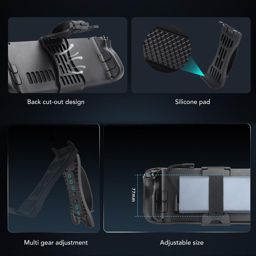 Подставка-зарядка 2 в 1, складной настольный держатель для телефона, мобильный аккумулятор, настольная подставка для Steam Deck, складной настольный держатель для телефона