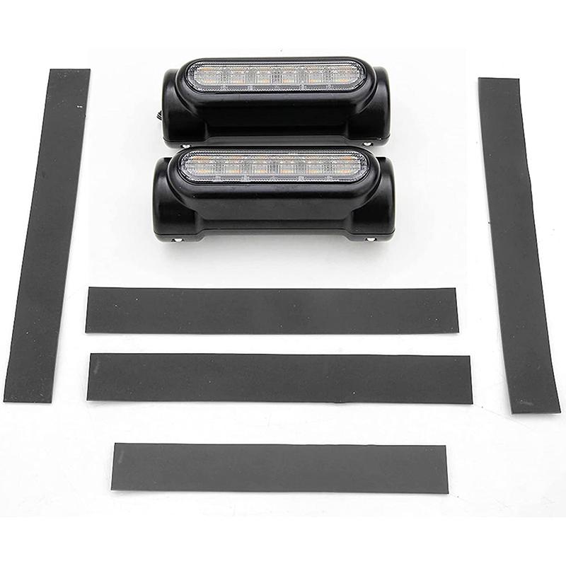 TCYATO Led Lights for Motorcycle Turn Signal Bright Daytime Running Light Guard Bar Lamp Bike Decorative Flashing Warning Light