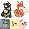 Broach Gift Fox Cartoon Bear Vintage Animal Enamel Pins Black Cat Brooch Lapel Pin Small Badge