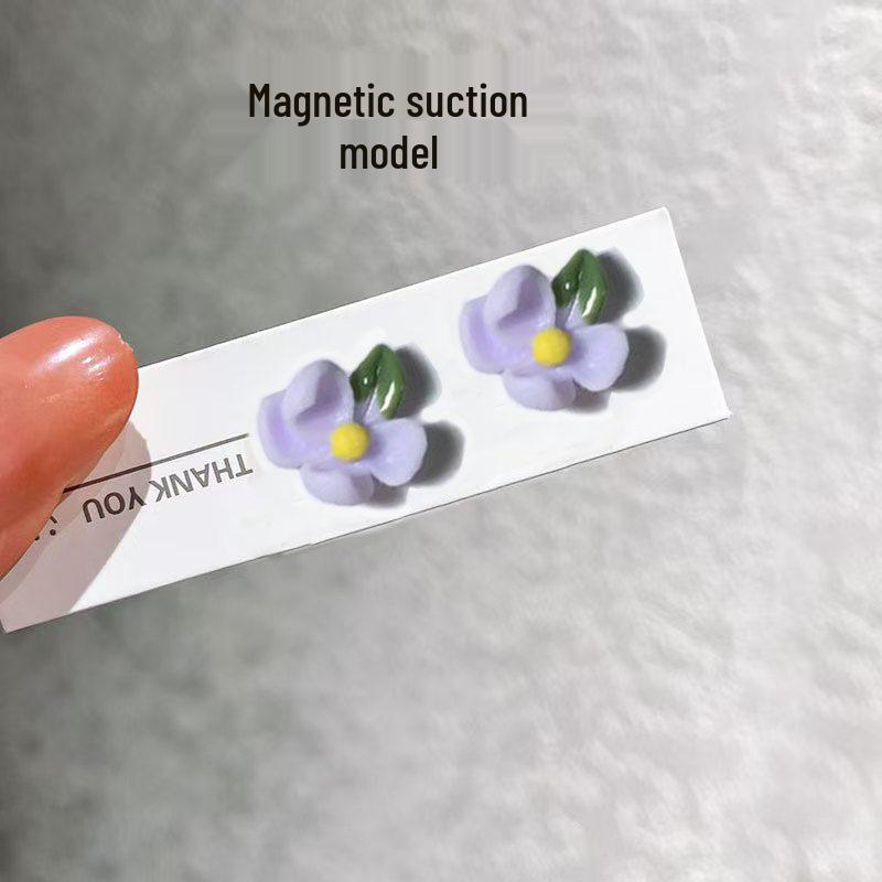 Сладкие Магнитные Серьги-Бабочки Без Прокола для Женщин