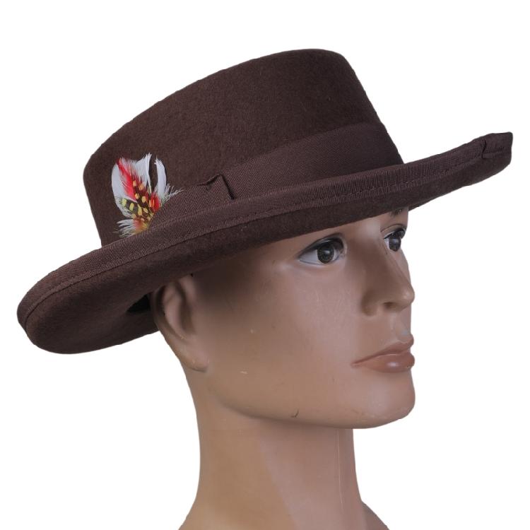 Старомодная шерстяная шляпа Унисекс Шляпа Цилиндр для путешествий, мероприятий на открытом воздухе, праздников