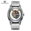 Forsining Мужские модные повседневные автоматические механические часы с драконом, тигром, леопардом и пиратским узором NP1