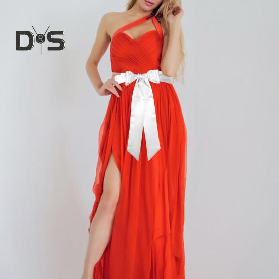 Женский ремень из гладкого атласа со шнуровкой и бантом, декоративный пояс с регулируемой длиной и дизайном галстука-бабочки, формальный пояс