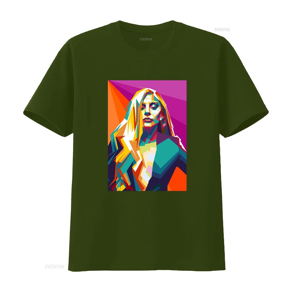 Винтажная футболка Lady Gaga для молодежи с длинным рукавом и размером для малышей, винтажная, стиранная, удобная, уличный стиль, повседневная