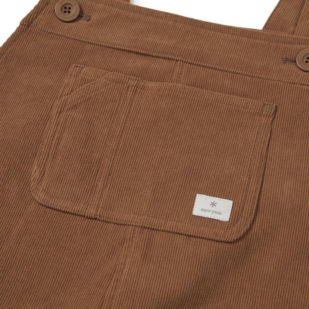 Snow Peak Corduroy Overall Dress Size S Women's GS-S25WWFOP73, Brick,