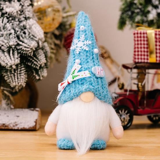 Веселая Рождественская кукла-гном, украшения, длинная борода, большой нос, безликая кукла старика, праздничный домашний декор, рождественский подарок