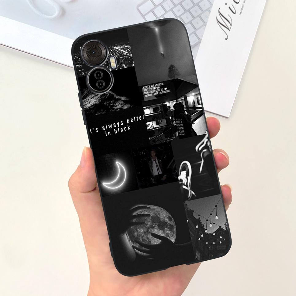 For Itel Vision 5 Plus Phone Case Soft Silicone Cover for ITEL S18 pro Vision5plus 5+ Fundas Cartoon Moon Sky Girly Pattern Capa