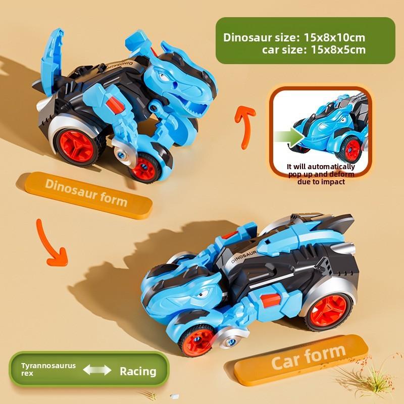 Triceratops T Rex Brachiosaurus Excavator Vehicle Inertia Toy For Gift Boys