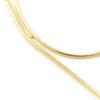[H0397] - Gold Plated Chain 'Serpent' 40 Cm 1 Mm