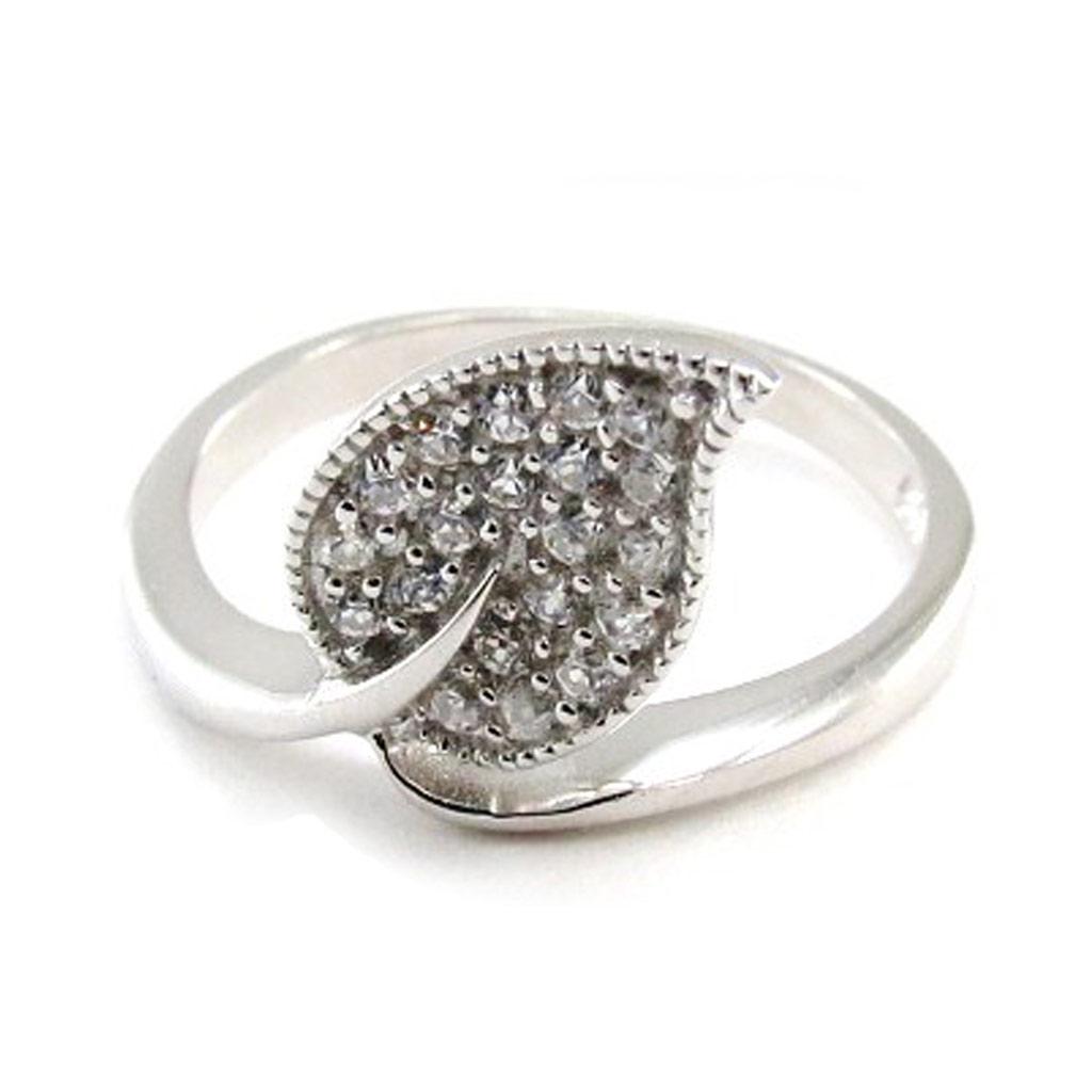Silver Ring 'Goddess' White Silver (rhodium) - 10 Mm