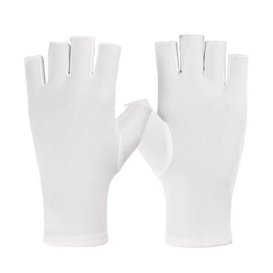 Half Fingers Gloves Super Soft Breathable Stretchy Friendly To Skin Ultra-Thin Block UV Spandex Summer Sunscreen Semi-Finger Riding Gloves