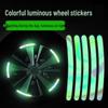 60-Piece Reflective Car Wheel Hub Decorative & Warning Stickers - Newcomer Special