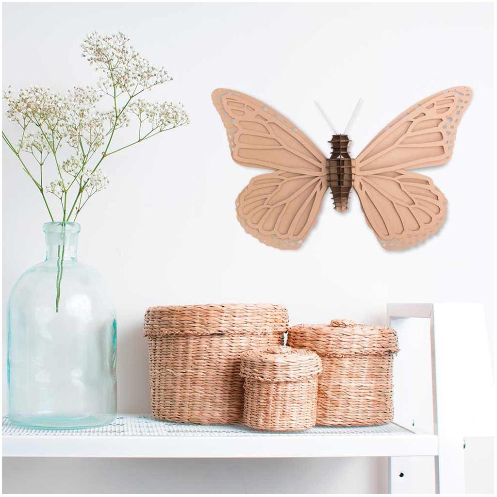 Les Trésors De Lily [Q4567] - 3D Cardboard Figurine 'Butterfly' - 30x30 Boards. 5cm
