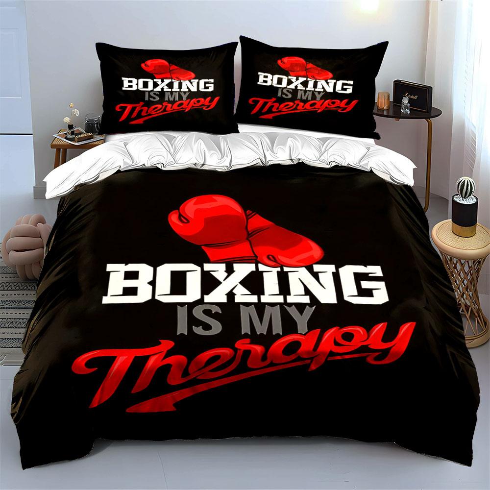 Red boxing gloves design. Bedding sets Duvet cover sets Duvet covers Pillowcases(1 * Duvet Cover 2 * Pillowcases without duvet insert)