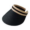 Outdoor Portable Wide Brim Anti-UV Sun Hat Visors Beach Hat Straw Cap