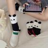 Yousheng 1/5 пар носков для сна, мультяшный дизайн панды, утолщенный коралловый вельвет, теплые зимние носки, средней длины, домашние носки