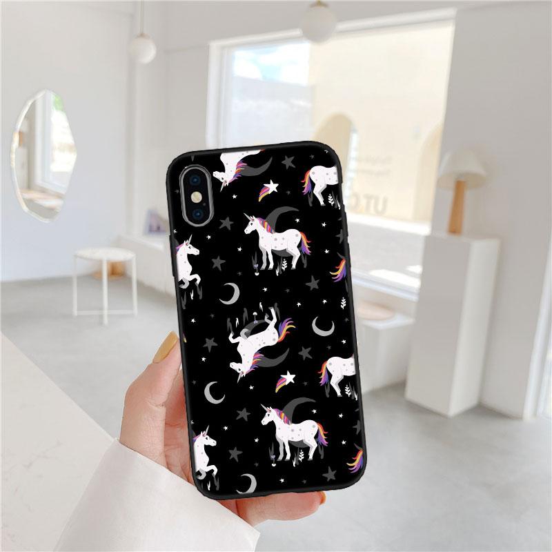 LO22 Cartoon Unicorn Soft Shell Phone Case for Samsung Galaxy Note 10 20 S23 S24 S25 Ultra FE Plus Edge Lite A02S A35 A07 A17