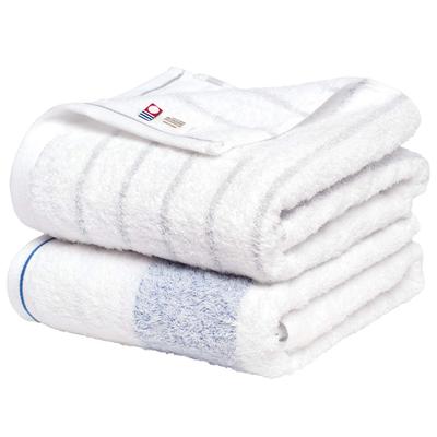 Bloom Imabari Towel Сертифицированный Натуральный Бордюрный Набор для Ванной из Сделанных в Японии Полотенец, 2, (Серо-голубой)