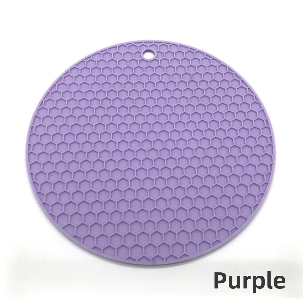 Круглая силиконовая подставка Нескользящая термостойкая подставка для кухни и обеденного стола