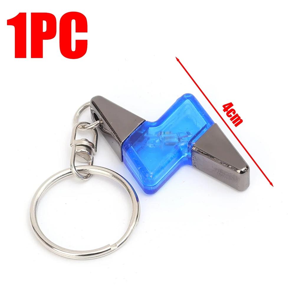 New 1pcs Car Keychain Bullet Head Rocket Lightning Shaped Anti Static Keychain Decorative Pendant Electrostatic Release