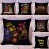 Чехол на подушку Five Nights At Freddy's Натуральный лен Органическая ткань Двусторонний принт Диван Домашний декор Подарок Наволочка