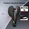 Asiento de bicicleta con luz trasera LED recargable por USB sillín ergonómico para ciclismo