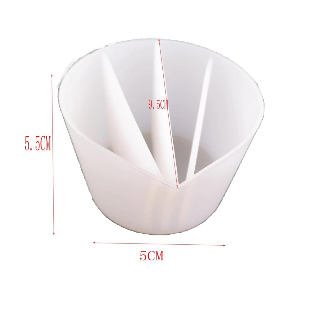 1 шт. Эпоксидная силиконовая чашка для смешивания цветов, тонирующая чашка для дозирования, инструмент для литья для DIY-поделок, силиконовая чашка для цвета, силиконовая чашка с отделениями