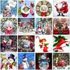 Teddy Bear Diy 5D Christmas Diamond Painting Animal Snowman And Old Man Diamond Embroidery Cross Stitch Mosaic Decoration Gift