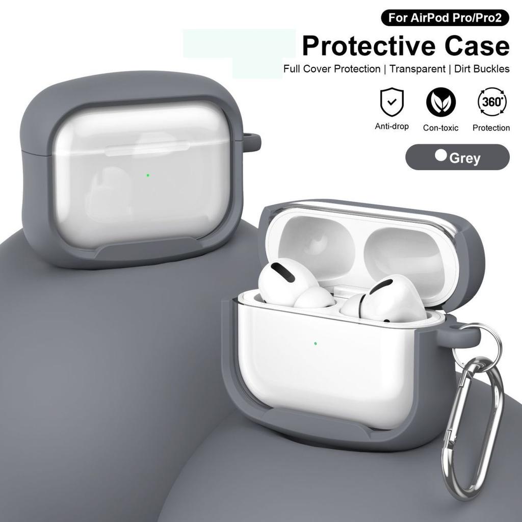2-в-1, однотонная рамка, подходит для защитного чехла AirPods1/1-го поколения, беспроводных Bluetooth-наушников Apple Pro/1.