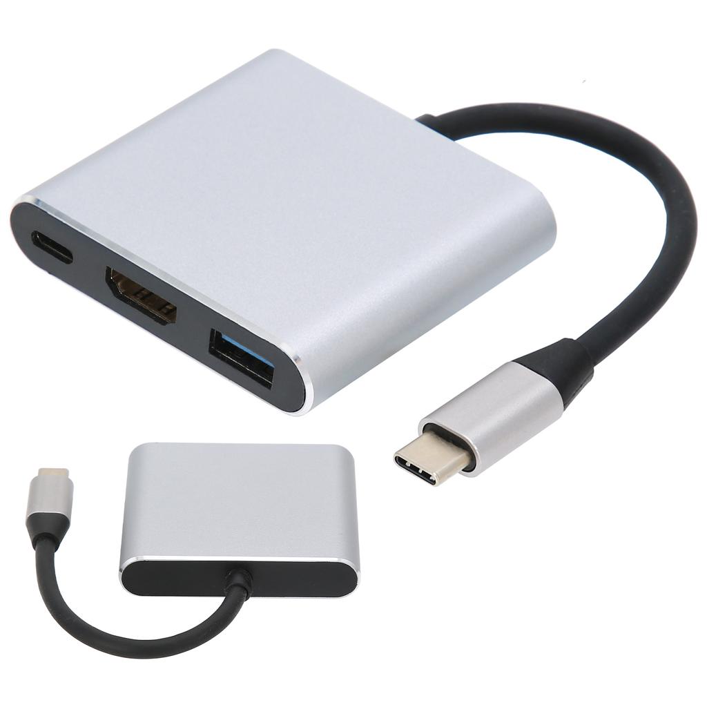 3 In 1 TypeC Docking Station TypeC To HD Multimedia Interface USB 3.0 TypeC Adapter