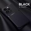 Magnetic Leather Phone Case For iPhone 16 13 12 11 Pro Max Matte Cases For iPhone 15 14 Pro Max 16 Plus 16E Lens Protector Cover