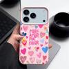 Красочный чехол для телефона с принтом сердец любви для iPhone 17 16 15 14 13 12 Pro Max 17 Pro Air 11 16e, Текстура кожи, ТПУ, Противоударная крышка
