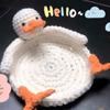 Heat-resistant Duck Crochet Coasters Table Protection Turtle Shaped Drinks Placemat  Tabletop