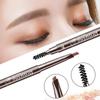 Triangle Double Head Eyebrow Pencil Automatic Rotation Natural Three-dimensional Waterproof Is Not Easy To Smudge Lasting Set Women's Makeup