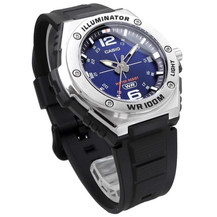 Casio Стандартные мужские аналоговые кварцевые часы MWA-100H-2AV - Темно-синие