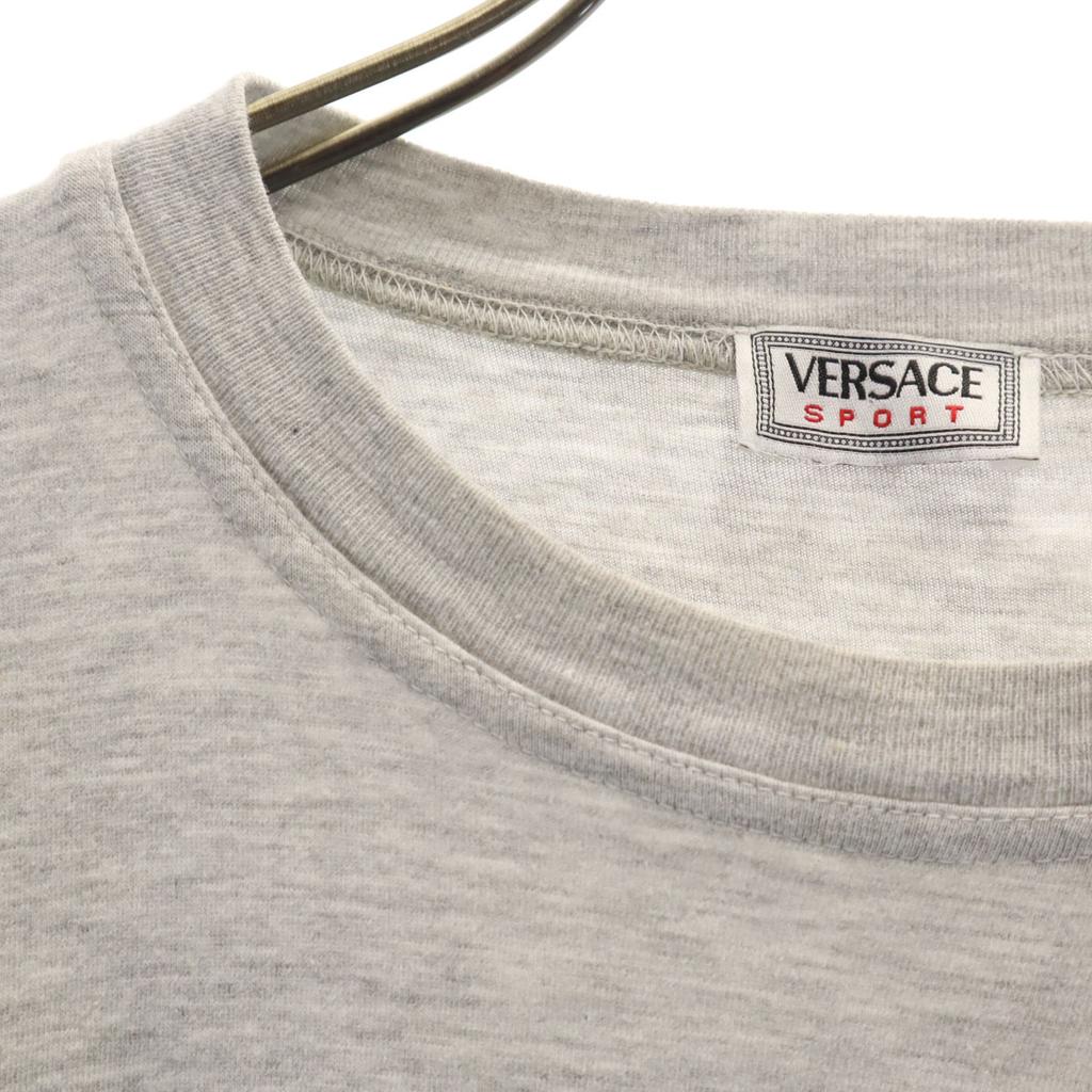 VERSACE SPORT 90s Made In Italy Old Short Sleeve T-shirt 50 Gray Men's Used
