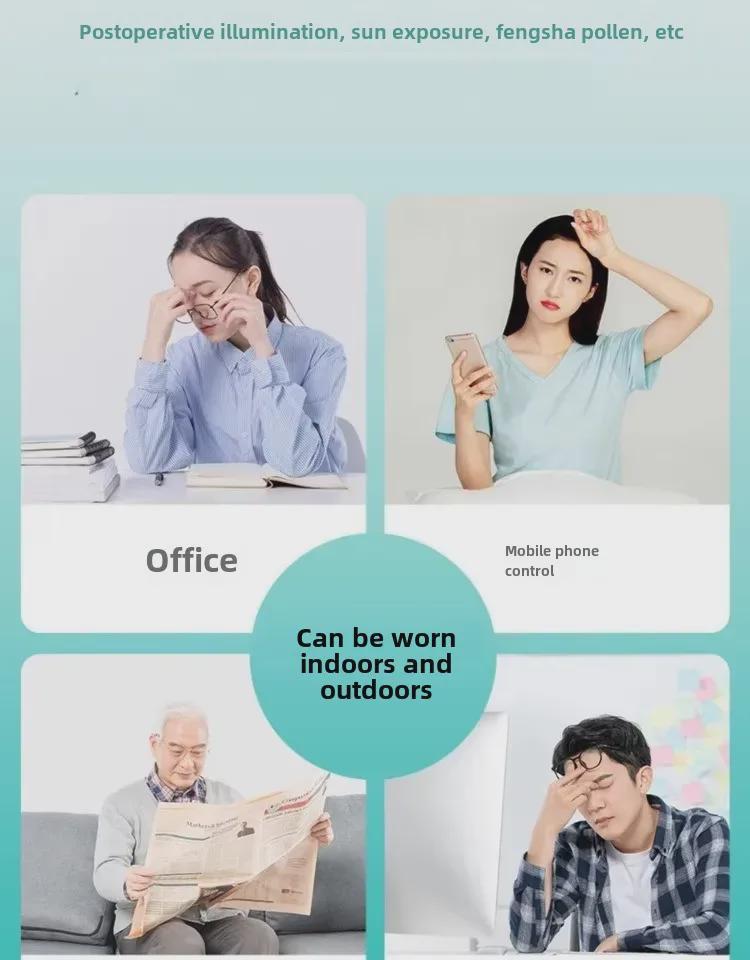 Очки для хирургии с защитой от синего света и радиации при синдроме сухого глаза и близорукости с двойной поддержкой века