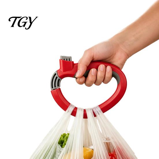 Reusable Bag Carrier Grocery Handle, Ergonomic Shopping Garbage Hanger Holder, Lightweight Plastic Carrying Tool Handle