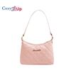Cozy Up Fashionable Underarm Bag, Single Shoulder Diamond Pattern Texture Women's Bag