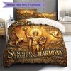 Apollo, the sun god Pattern Bedding Quilt Set Quilt Cover Pillowcase Home Decoration Birthday Gift (1 * duvet cover + 2 * pillowcase, without core)
