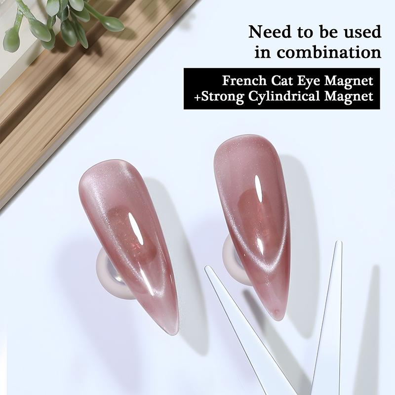 2 In 1 Magnetic Stick Double Head French Cat Eye Nail Magnet Set Big Y-Shaped Clip Diy Manicure Gel Polishing Magnet Combination