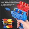 Flying Saucer Guns Ejection Flying Disc 25 EVA Soft Bullets Toy Gun Children Fun Toys Outdoor Games Interactive Sports Toys