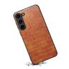 For Samsung Galaxy S23 Case Crocodile Texture PU+PC+TPU Well-protected Phone Cover