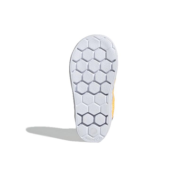 Adidas Originals SUPERSTAR 360 Abrasion Resistant Low top Toddler Shoes Orange Yellow Gray Infant And Toddler FV3376