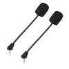 2pcs Microphone Replacement for Kingston HyperX Cloud II Wireless Gaming Headset Noise Cancelling 3.5mm Detachable