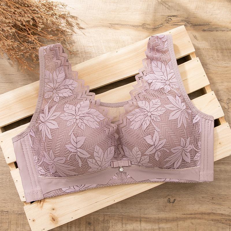 Сексуальный кружевной бюстгальтер для женщин, бюстгальтер больших размеров, полная чашка, тонкая чашка, комфортный беспроводной бюстгальтер без косточек, женское нижнее белье, чашка CD