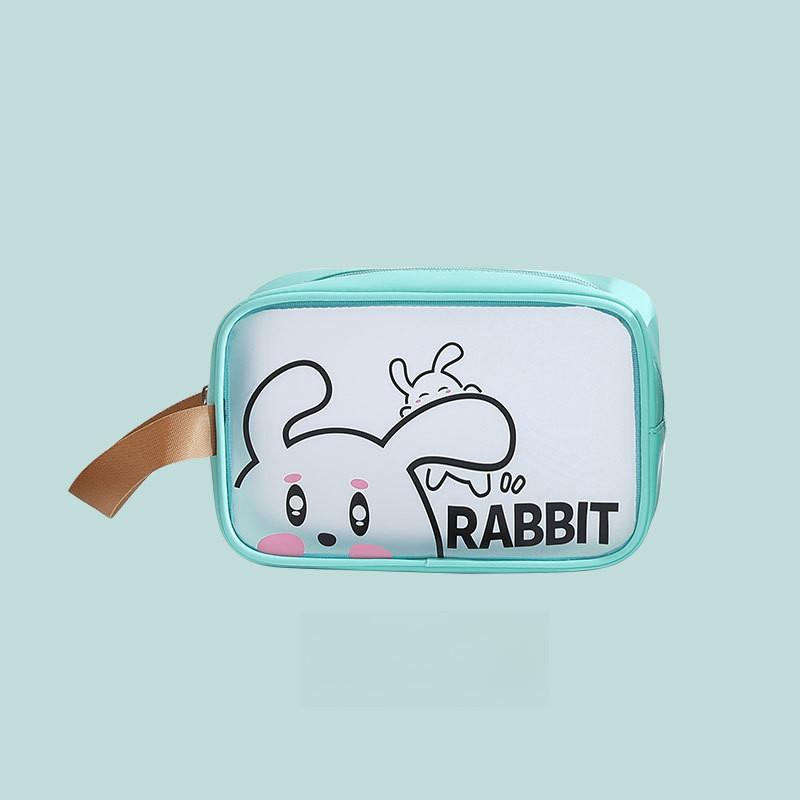 Transparent Cartoon Cosmetic Bag Portable Wash Bag Waterproof Travel Storage