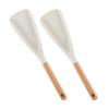 Силиконовая лопатка с деревянной ручкой, термостойкая, многофункциональная, антипригарная кухонная утварь для готовки, перемешивания, выпечки