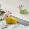 Yousheng 1/4 шт. Керамическая подставка для палочек для еды в виде ягненка Овечка Обеденные палочки для еды Ложки Вилки Подставка Держатель для животной посуды Подставка Кухня Обеденный стол Украшение